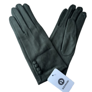 H1334 Zomšo stiliaus pirštinės (chaki)