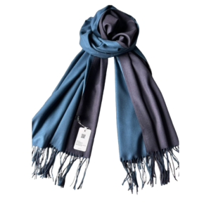 H80 Dvipusis mėlynos spalvos šalikas