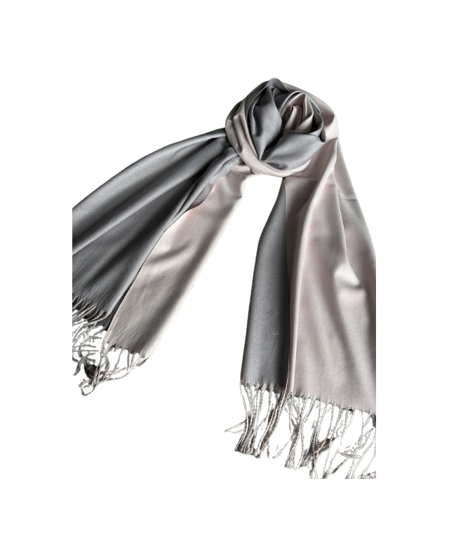 H80 Dvipusis rausvos-alyvinės spalvos šalikas