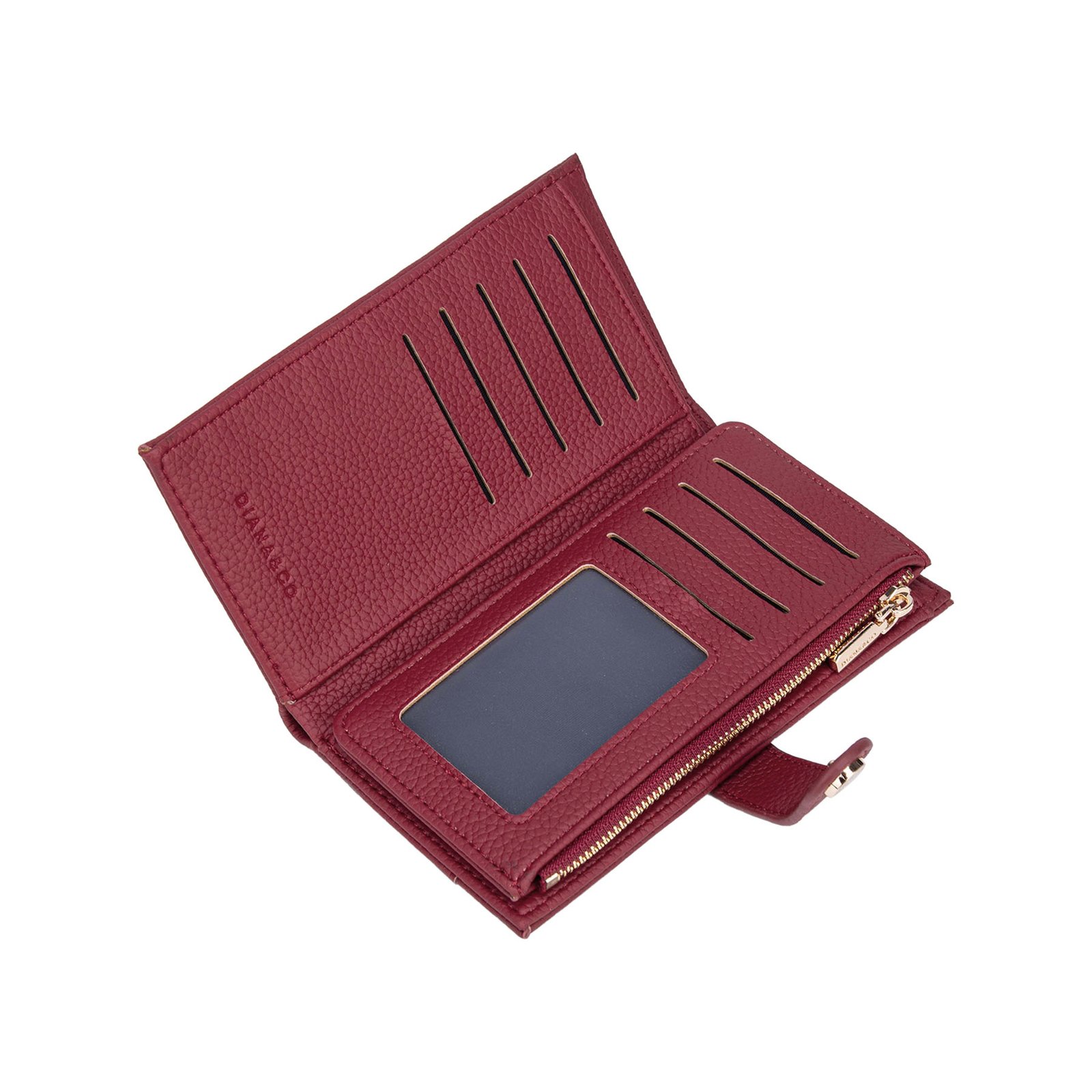 DIANA&CO 896-2RE Raudonos spalvos piniginė